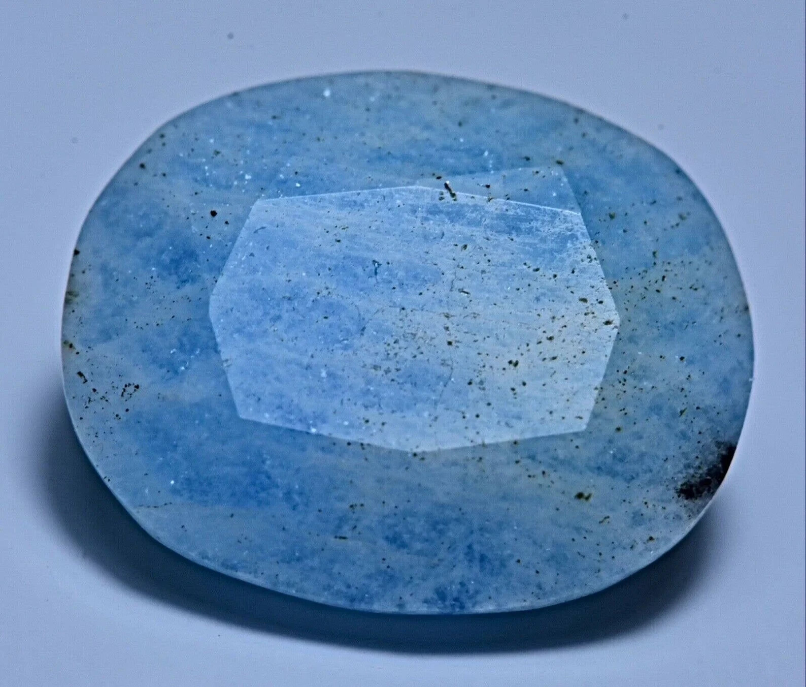 8.70 Carat Natural Rare Blue Color Sodalite Faceted Gemstone