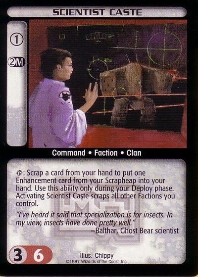 Scientist Caste - Mechwarrior - Battletech CCG