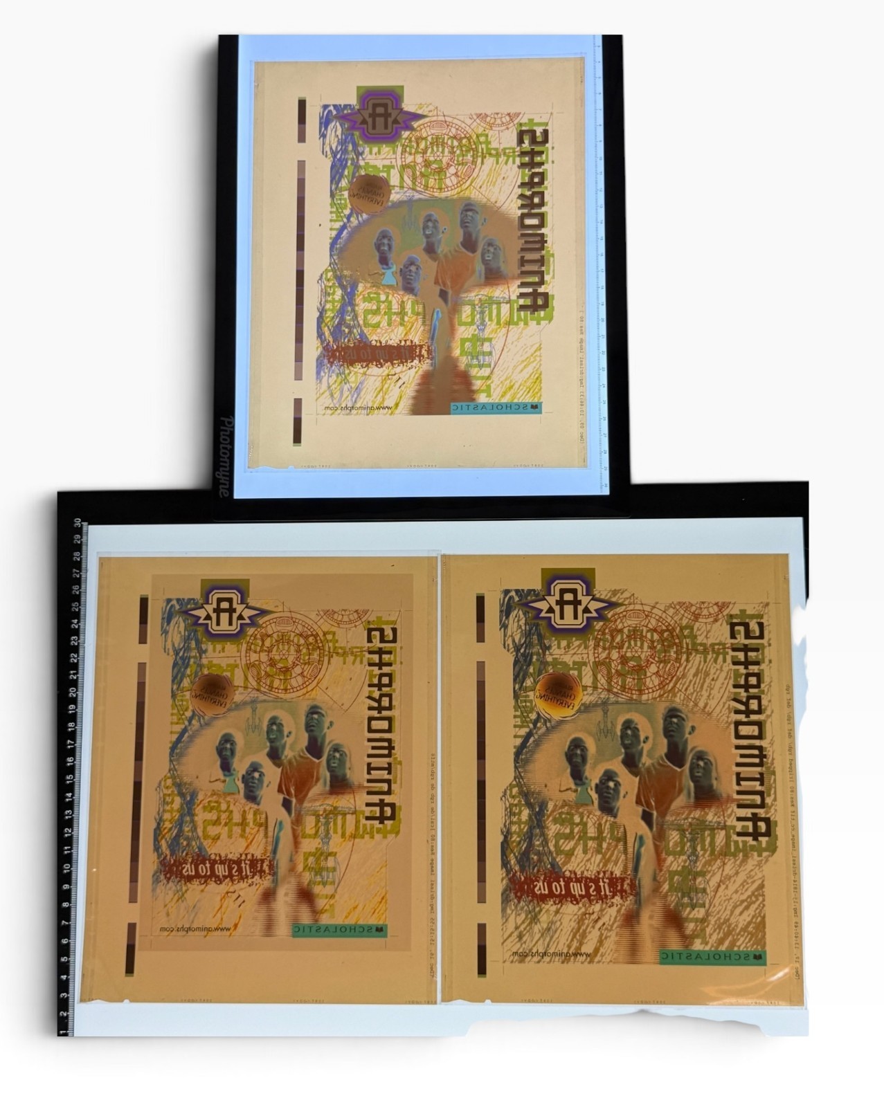Animorphs Color Negative Basketball Archive 3 Large Sheets