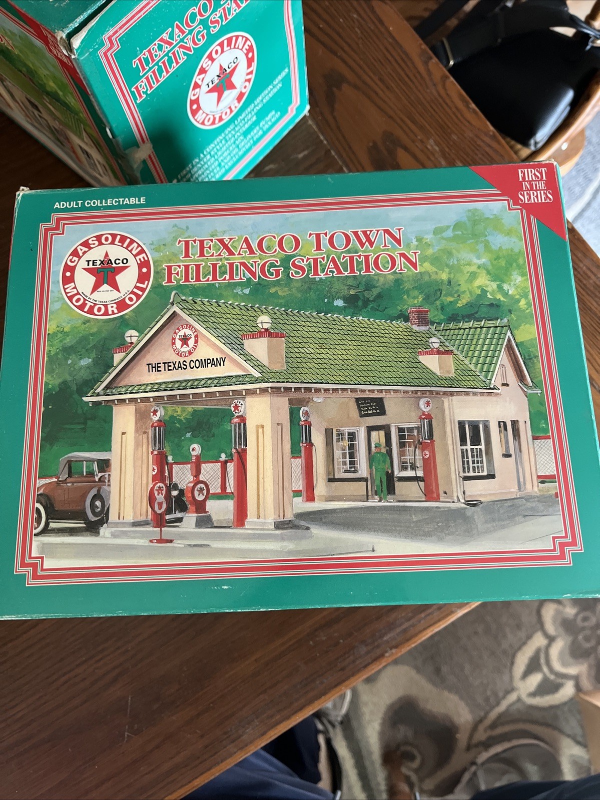 Lighted Texaco Town Filling Station Building 1930 Denver Style 1st In Series NEW