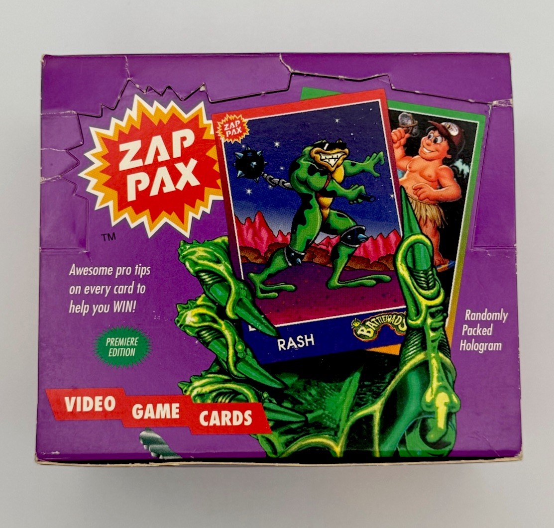 1992 Zap Pax Video Game Trading Cards Box 36 Sealed Packs - Premiere Edition