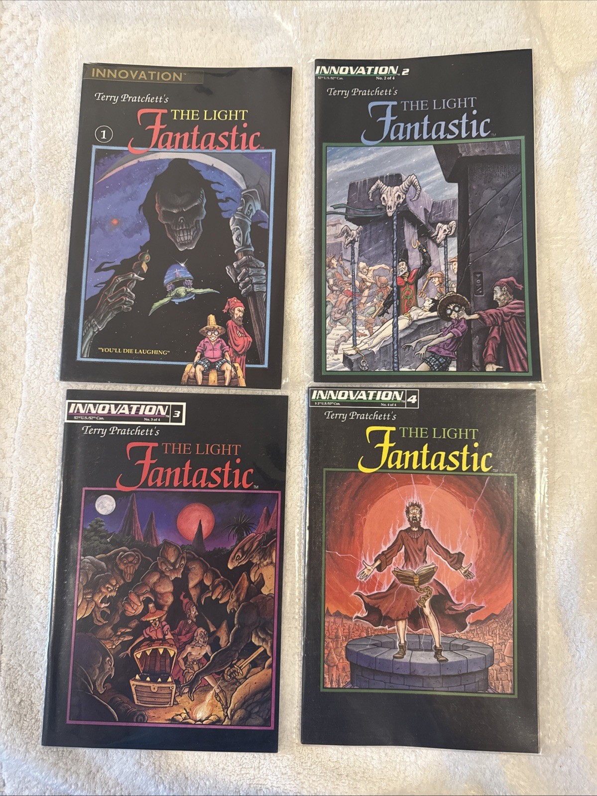 4 Terry Pratchett The Light Fantastic Comic Books VF/Unread #1-#4 Set Innovation