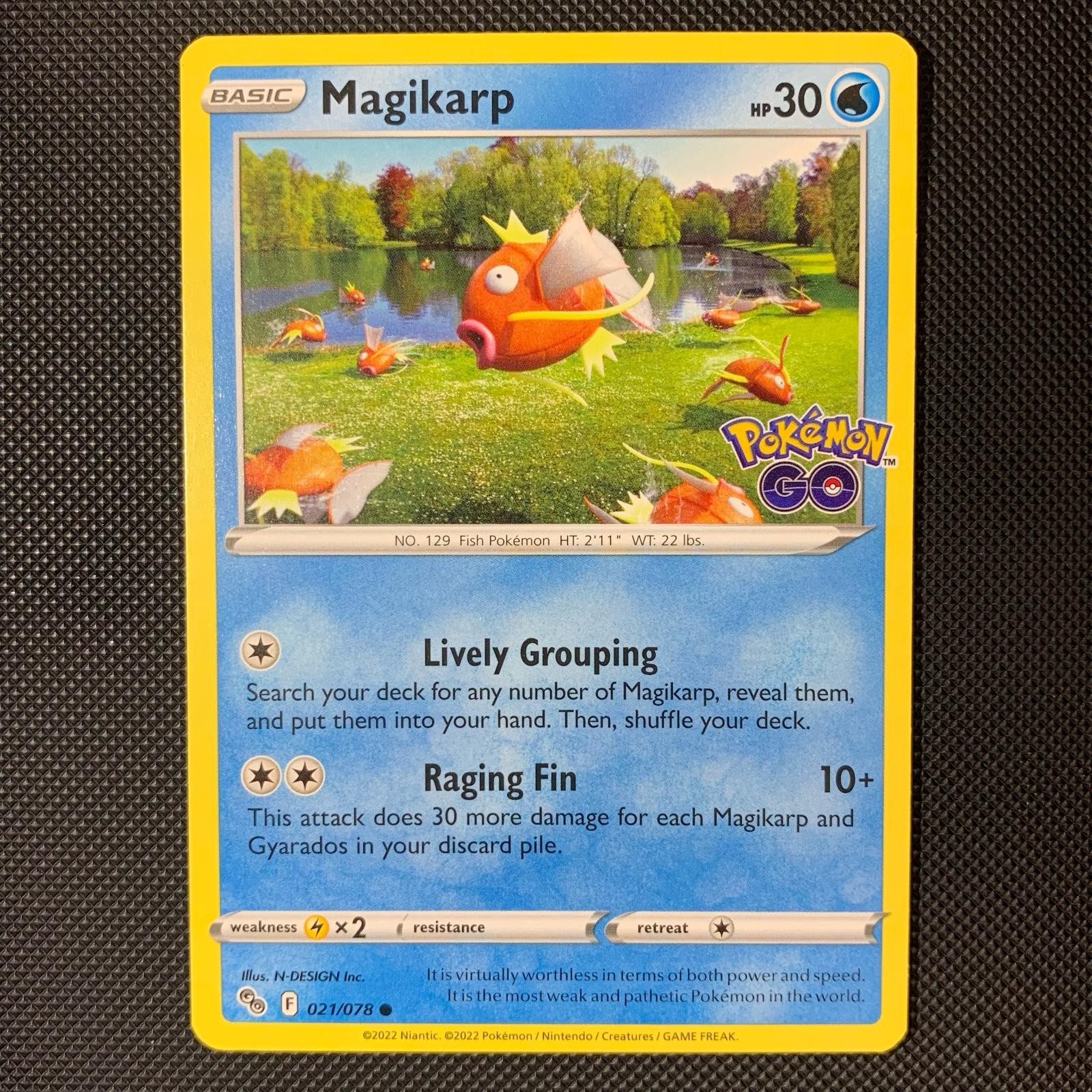 Magikarp 021/078 Common Pokemon GO Pokemon Near Mint