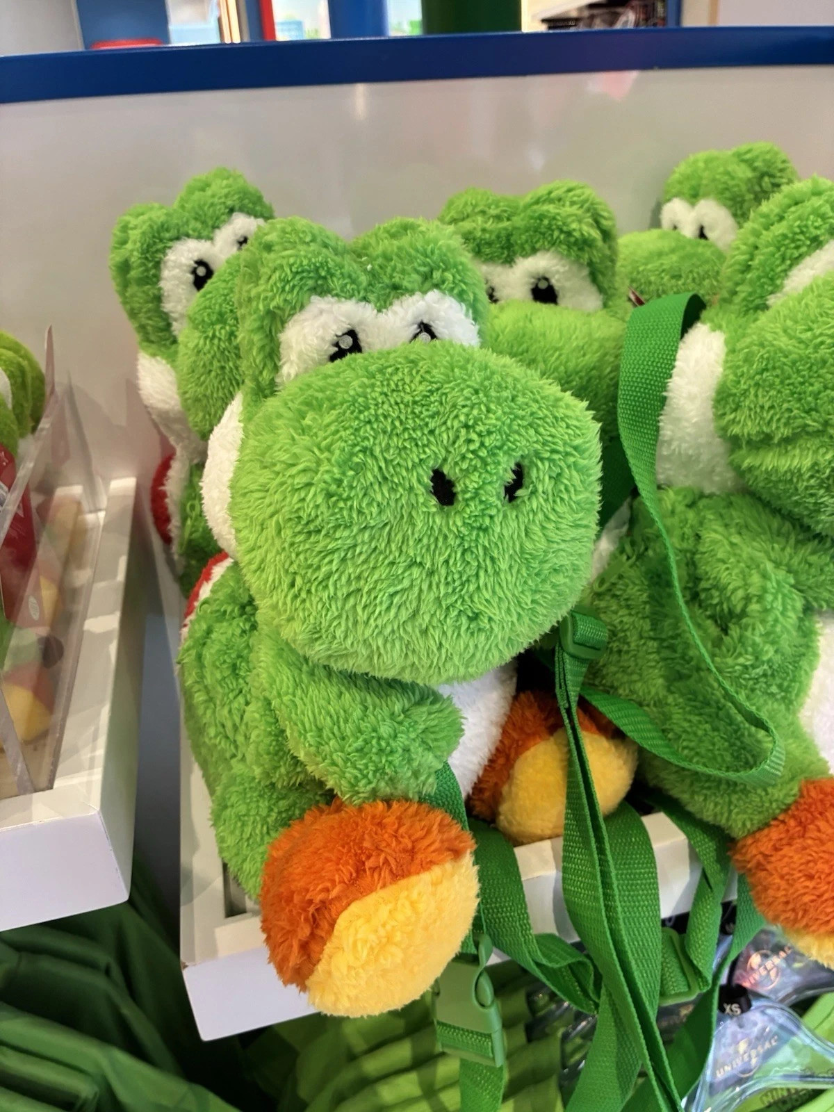 Universal Studios Fan Fest 2026 Green Yoshi Plush Crossbody Backpack Bag New