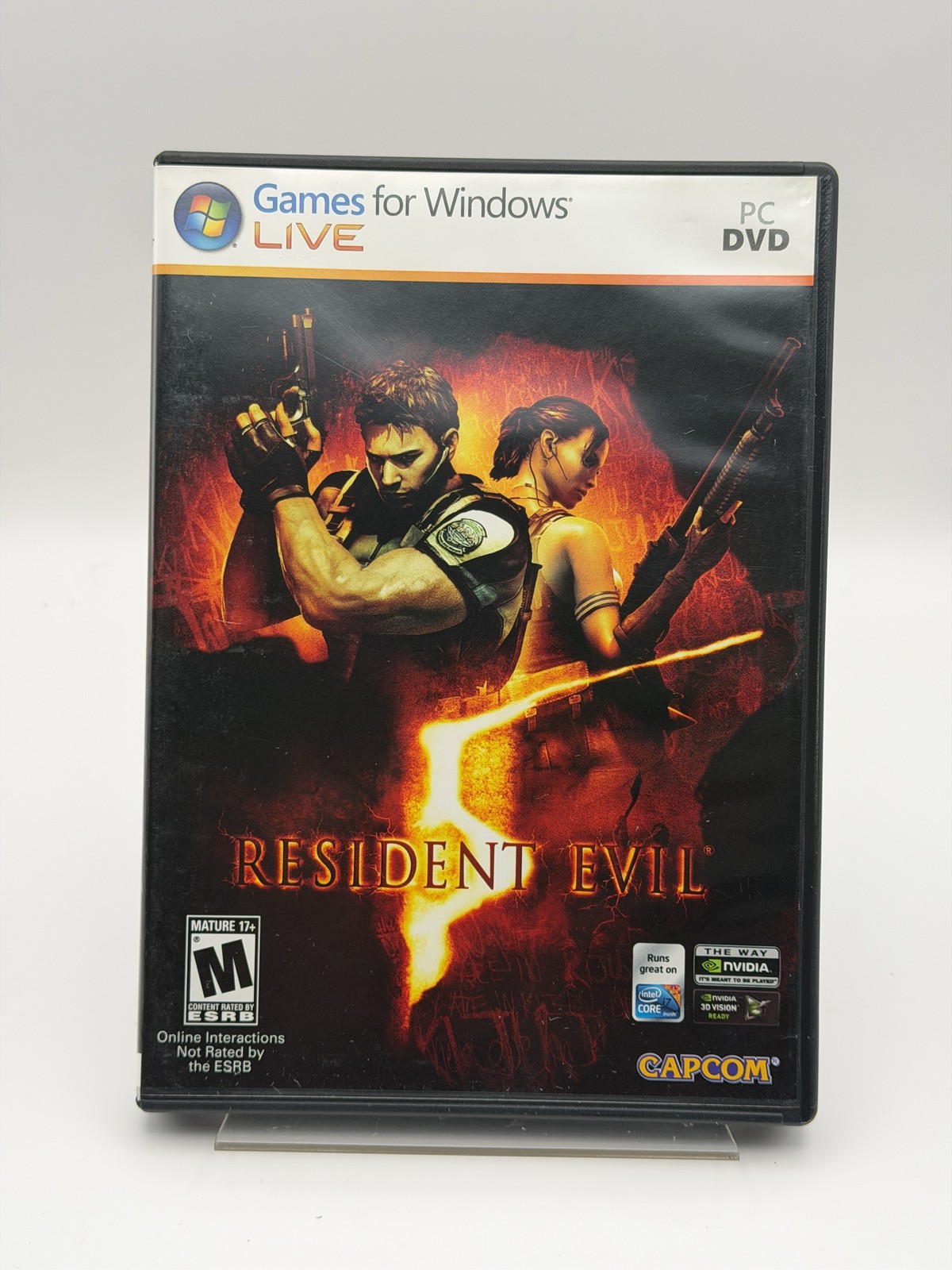 Resident Evil 5 PC DVD ROM Games for Windows Live Capcom 2009