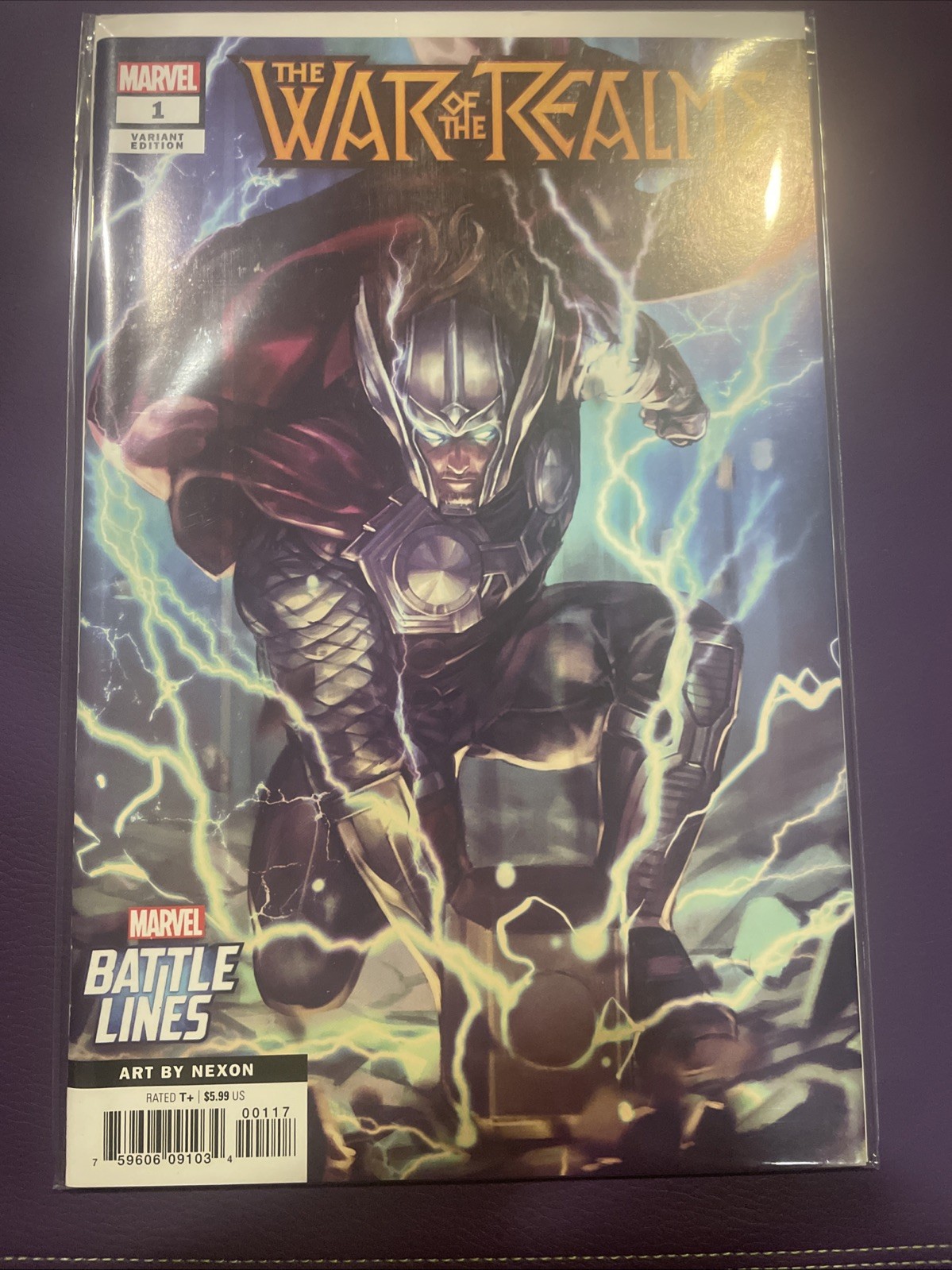 MARVEL The War of the Realms #1 (2019) Nexon Battle Lines Variant Cover NM+