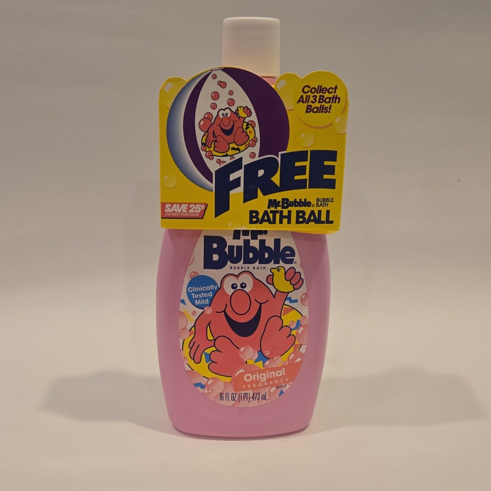 Vintage Mr Bubble Bath 16 oz Bottle Soap NOS NEW UNUSED 1996