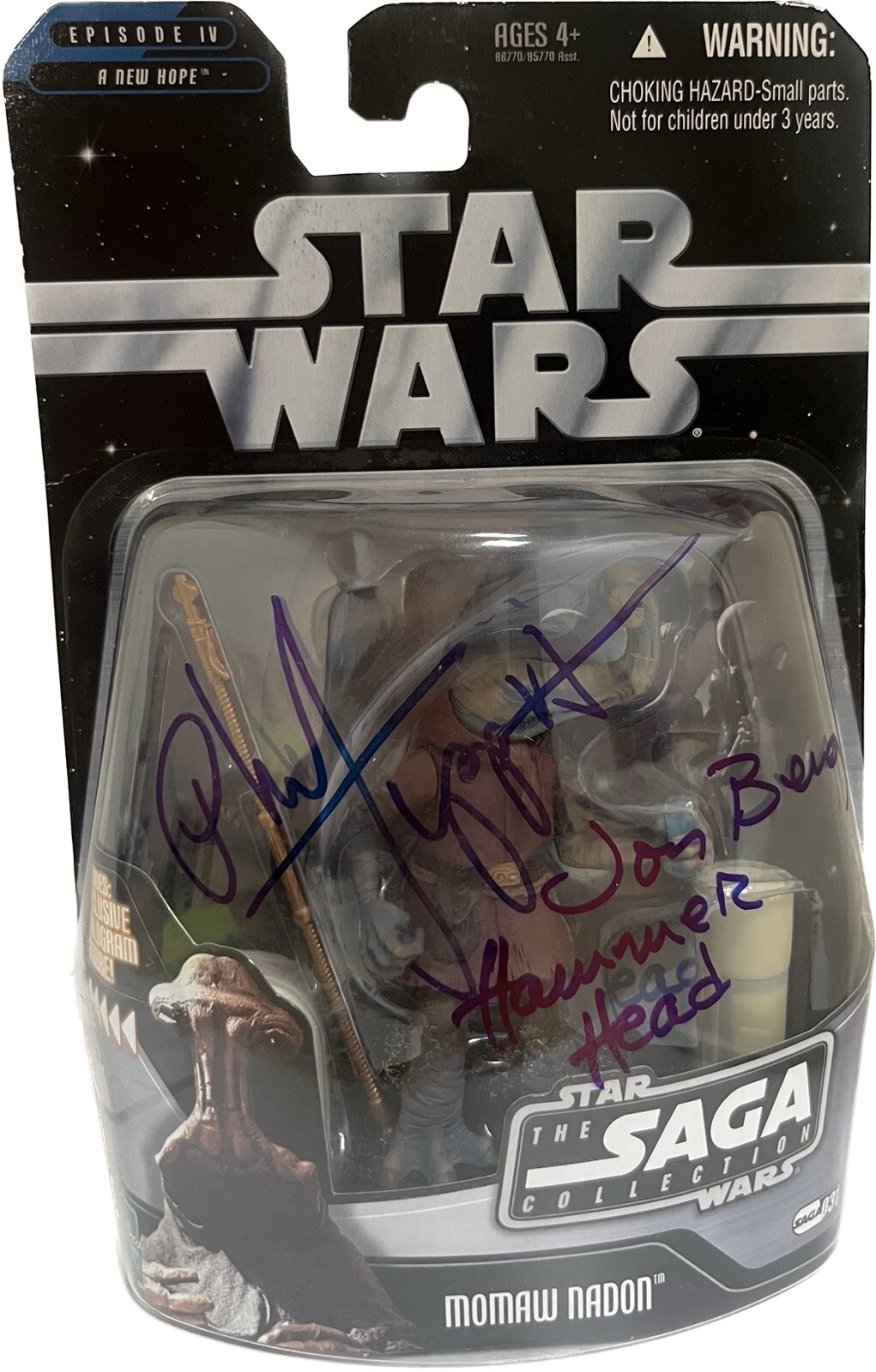 Phil Tippett & Jon Berg Momaw Nadon Signed Star Wars 2004 Saga Collection BAS