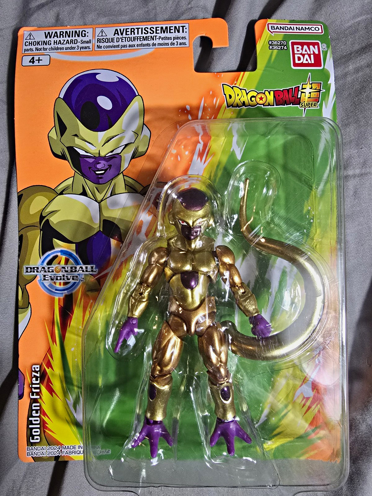 Bandai Dragon Ball Super Dragon Ball Evolve Golden Frieza Figure 2024