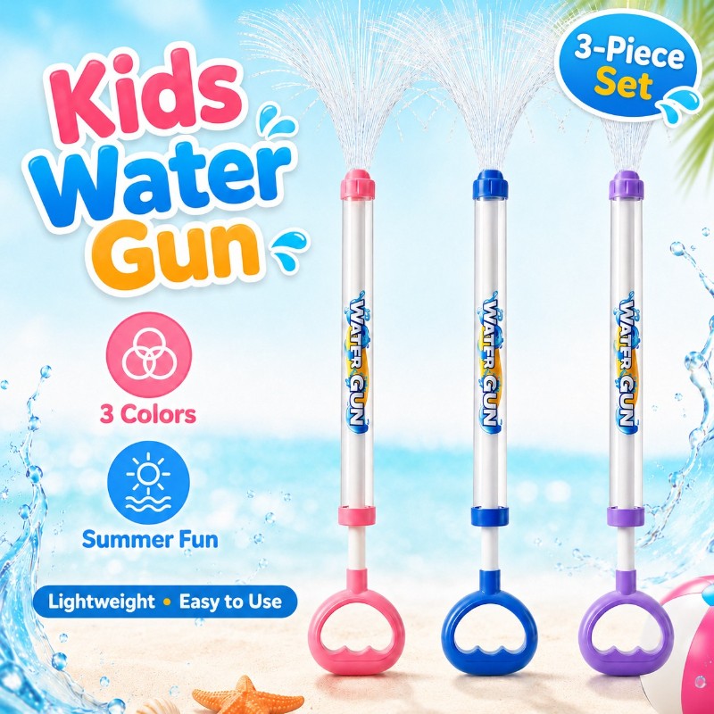1pc/3pcs Set Summer Outdoor Water Play Toys, Retractable Water Spray Toys, Inter