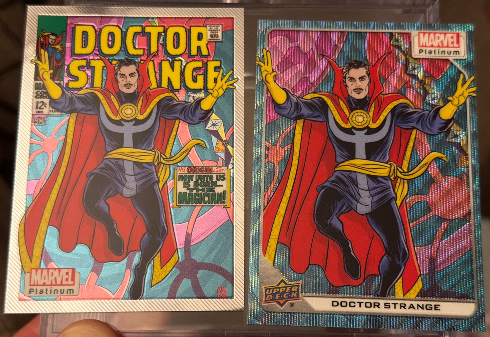 🔥2022/23 Upper Deck Marvel Platinum Doctor Strange Lot Blue Surge & Cover Vari.