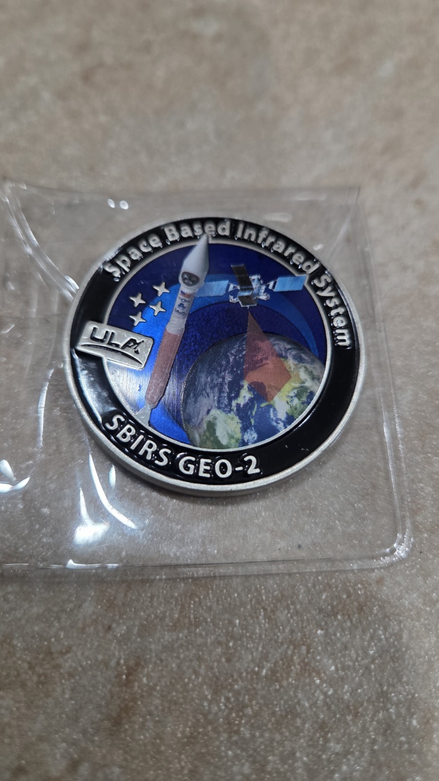 ULA SBIRS GEO-2 Atlas V Rocket Satellite Launch Challenge Coin Mission Success