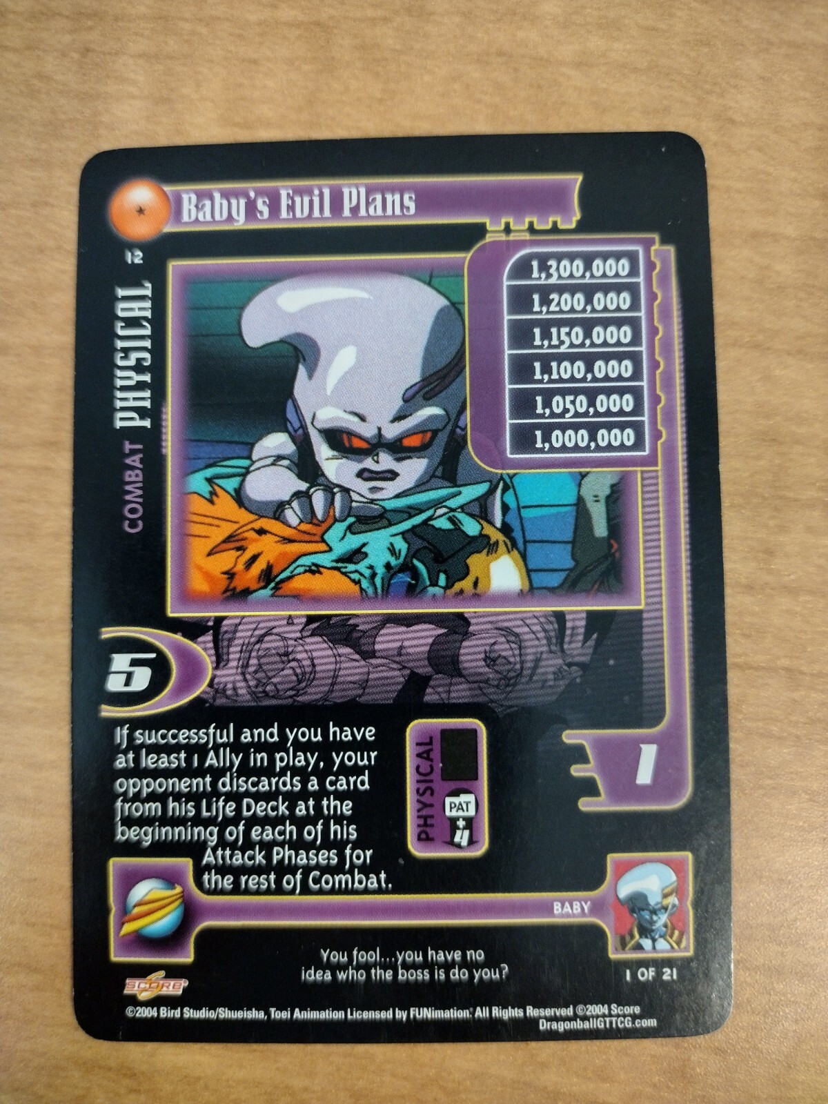 Dragon Ball GT TCG (Baby Saga) Unlimited - Complete Your Set - Pick Your Card -