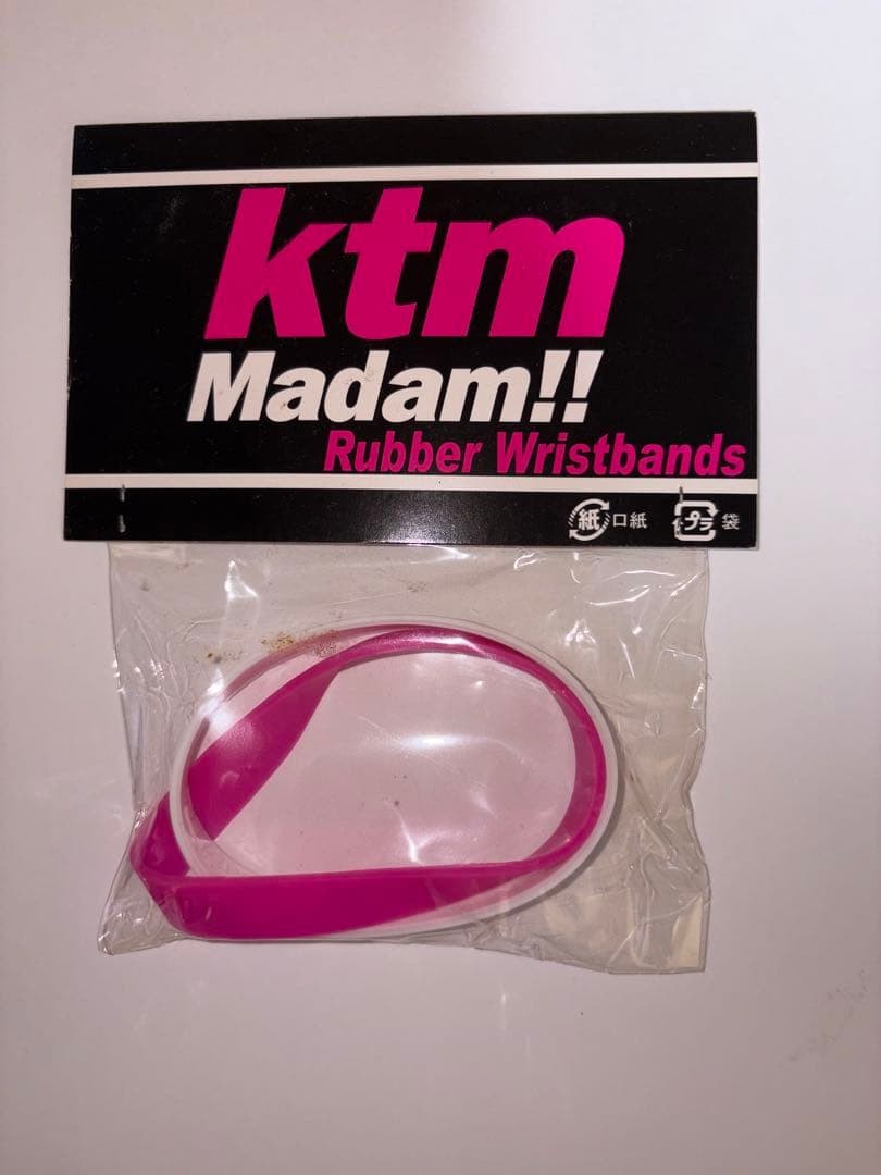 [Price reduction] Ketsumeishi KTM Madam Rubber wristband pink