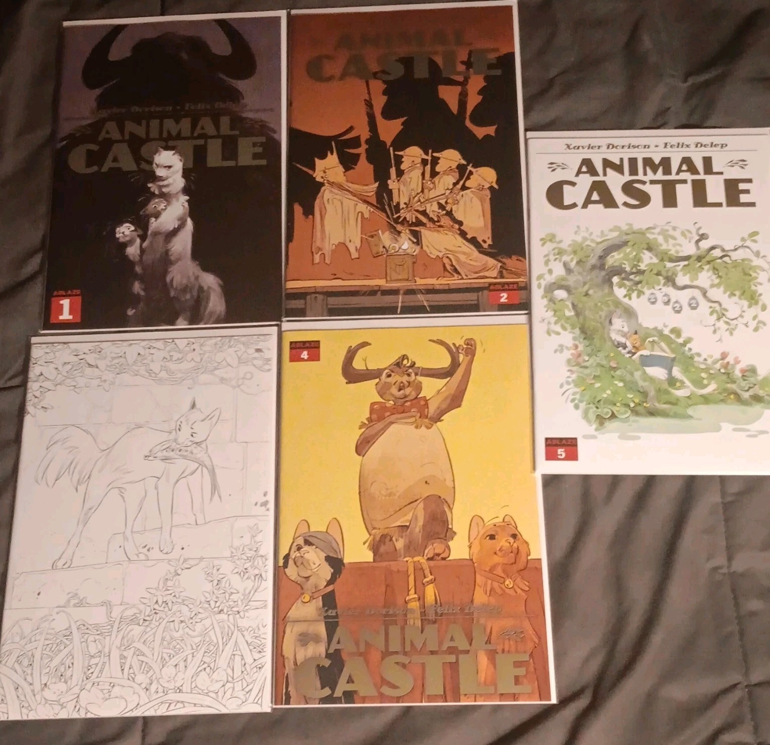 Animal Castle #1-5 Complete Set Ablaze Comics ALL VARIANTS 10 book lot NM+