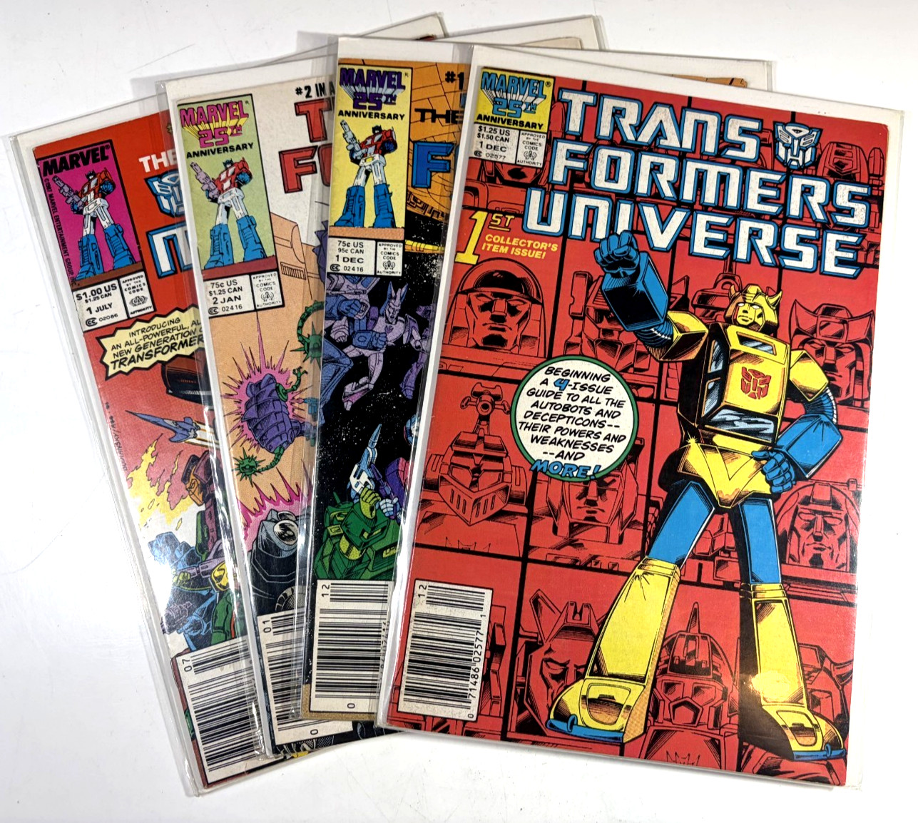 Marvel TRANSFORMERS Universe #1 + The MOVIE #1-2 + HEADMASTERS #1 (VF to VF/NM)