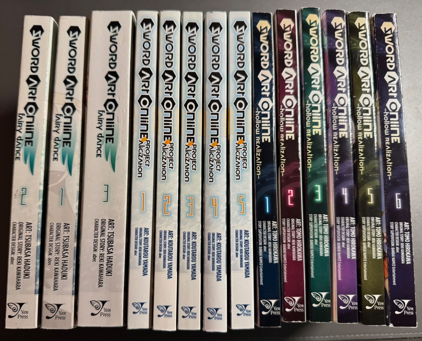 SAO Sword Art Online Manga Lot – Fairy Dance, Alicization & Hollow Realization