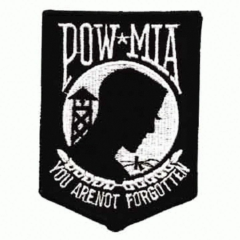 POW MIA  Patch  3 inch high