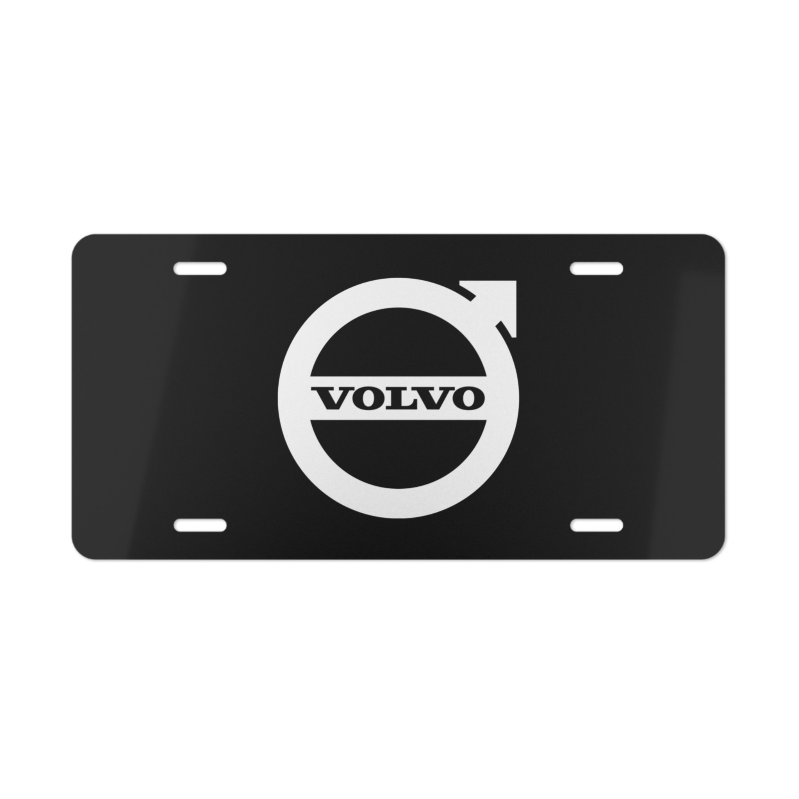 Volvo Car Tag – Vanity License Plate Garage Wall Decor (Black Design)
