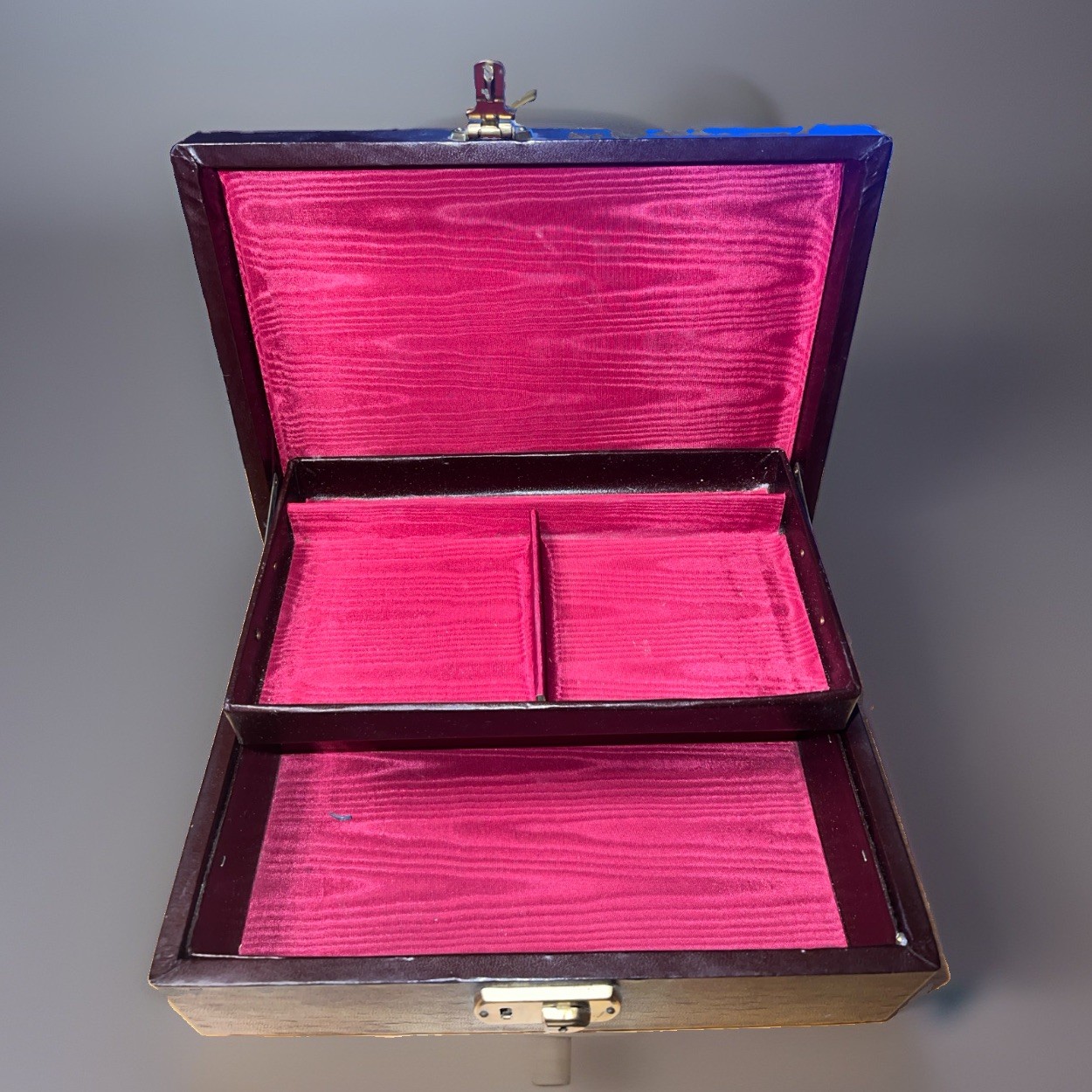 Antique Thorens Swiss Music Jewelry Box – “Anniversary Song” (c. 1920’s–30’s)