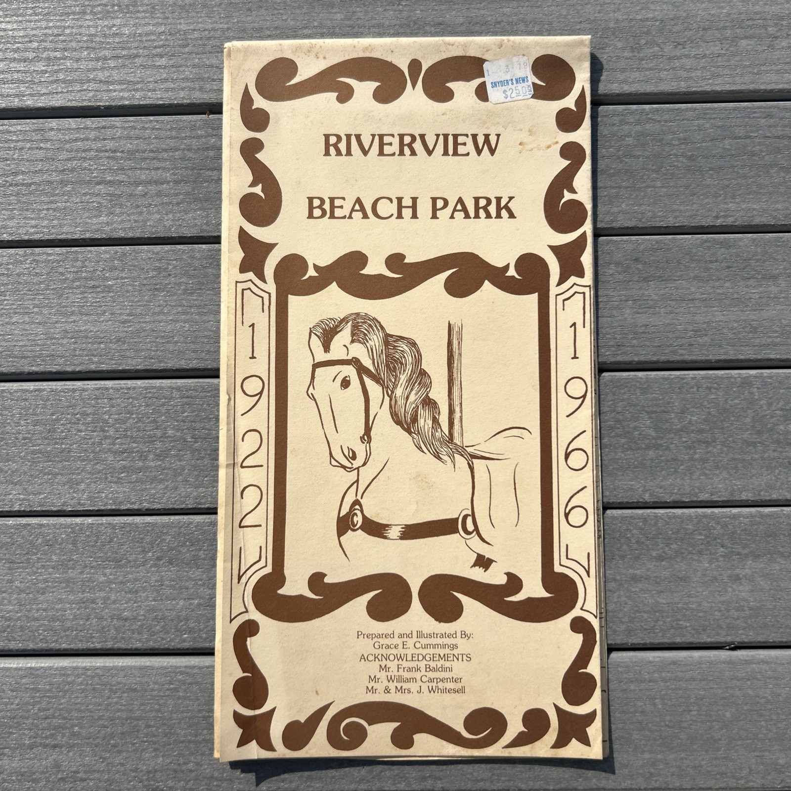 Riverview Beach Park 1966 Program Map Rare Pennsville NJ 