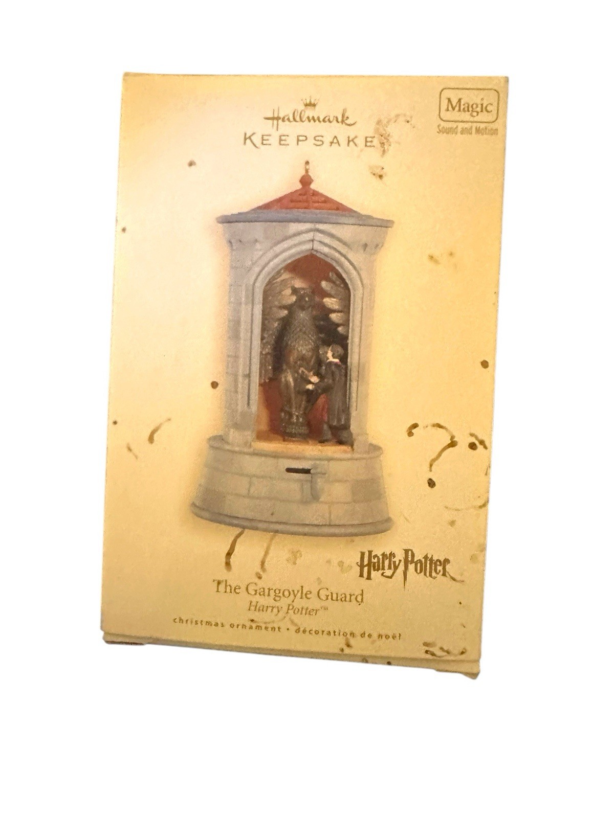NIB The Gargoyle Guard 2008 Hallmark Harry Potter Sound Motion Ornament