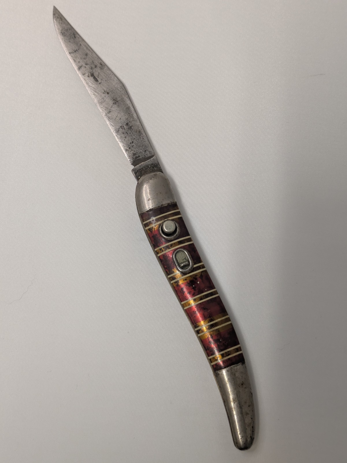 RARE 1950's Hammer Toothpick Candystripe Pocket Knife Vintage Knife