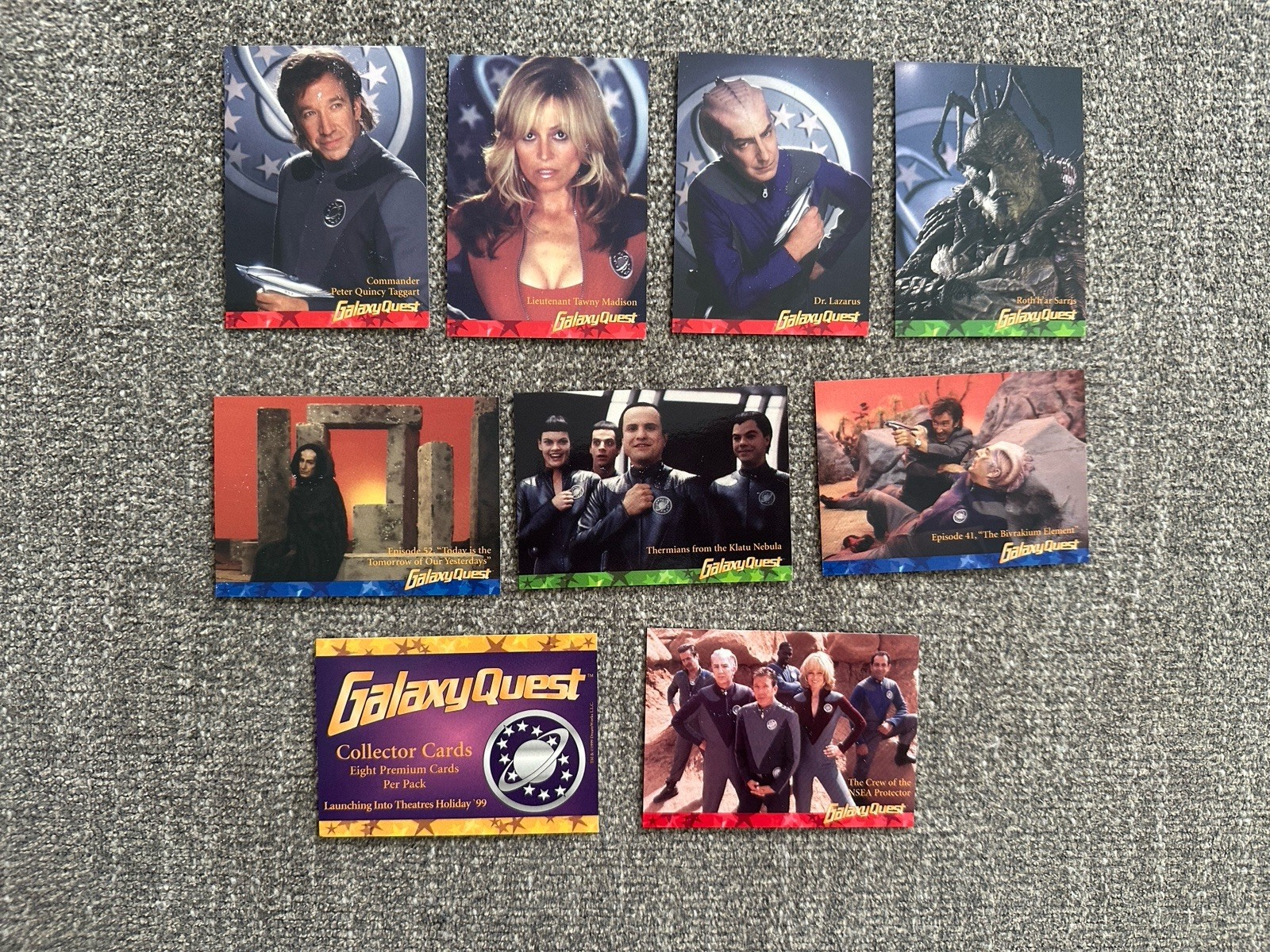 Galaxy Quest Promo Trading Card Set