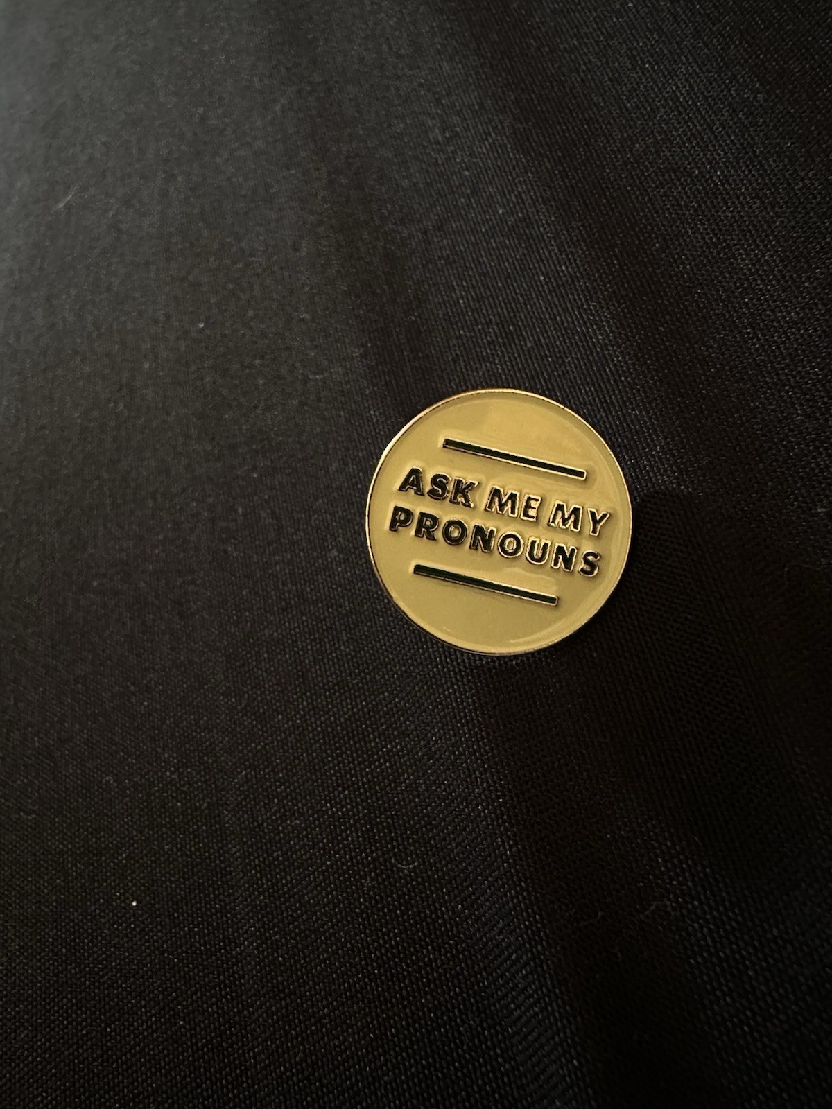 Starbucks Ask Me My Pronouns & He/Him Pins