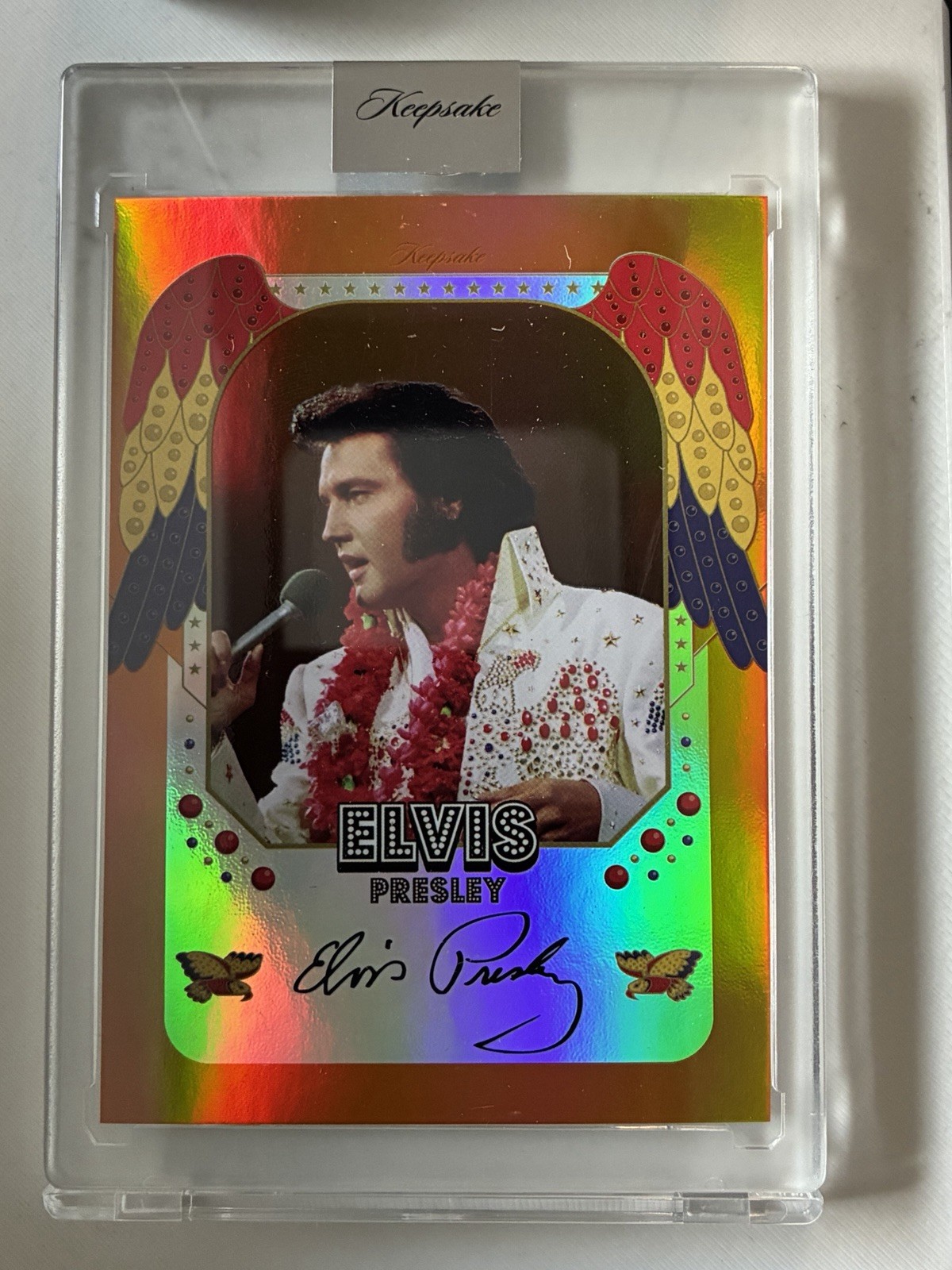 2026 Elvis Presley Keepsake Laser Signagraph #36 Aloha Lei 18/50 Orange