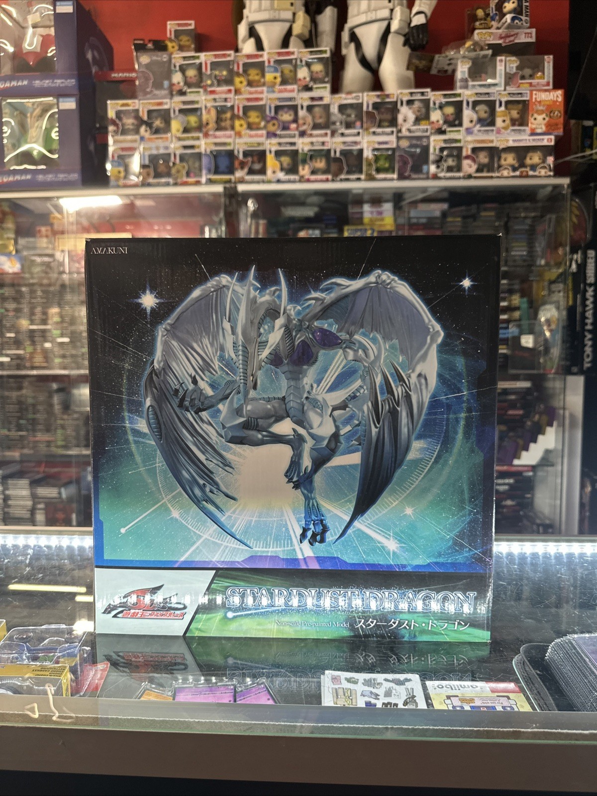 AMAKUNI Yu-Gi-Oh 5D's Stardust Dragon ABS & PVC Pre-painted PVC W/box