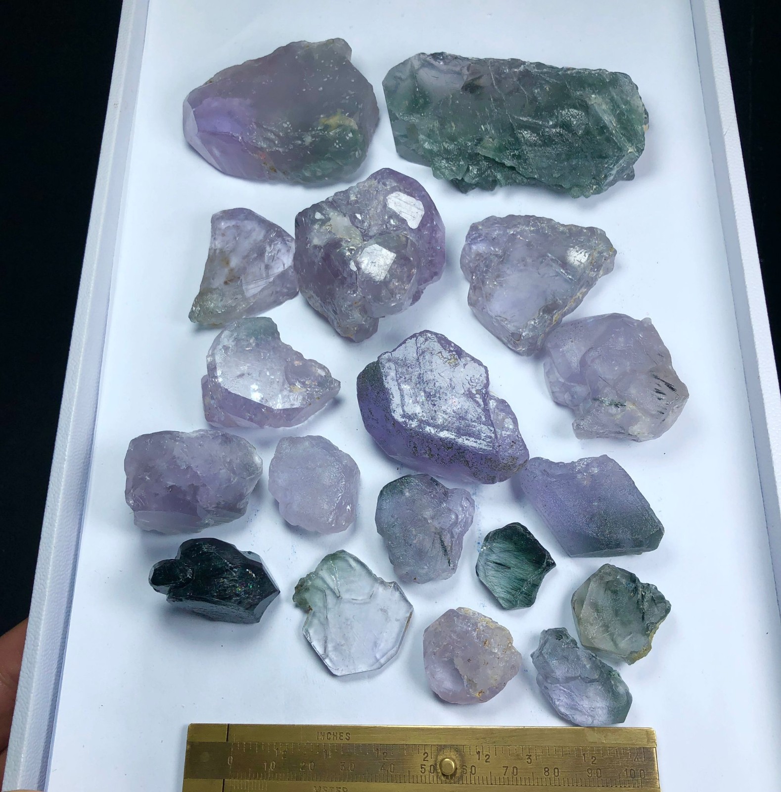Excellent Quality PINK AND GREEN APATITE CRYSTALS LOT - 710 GRAMS