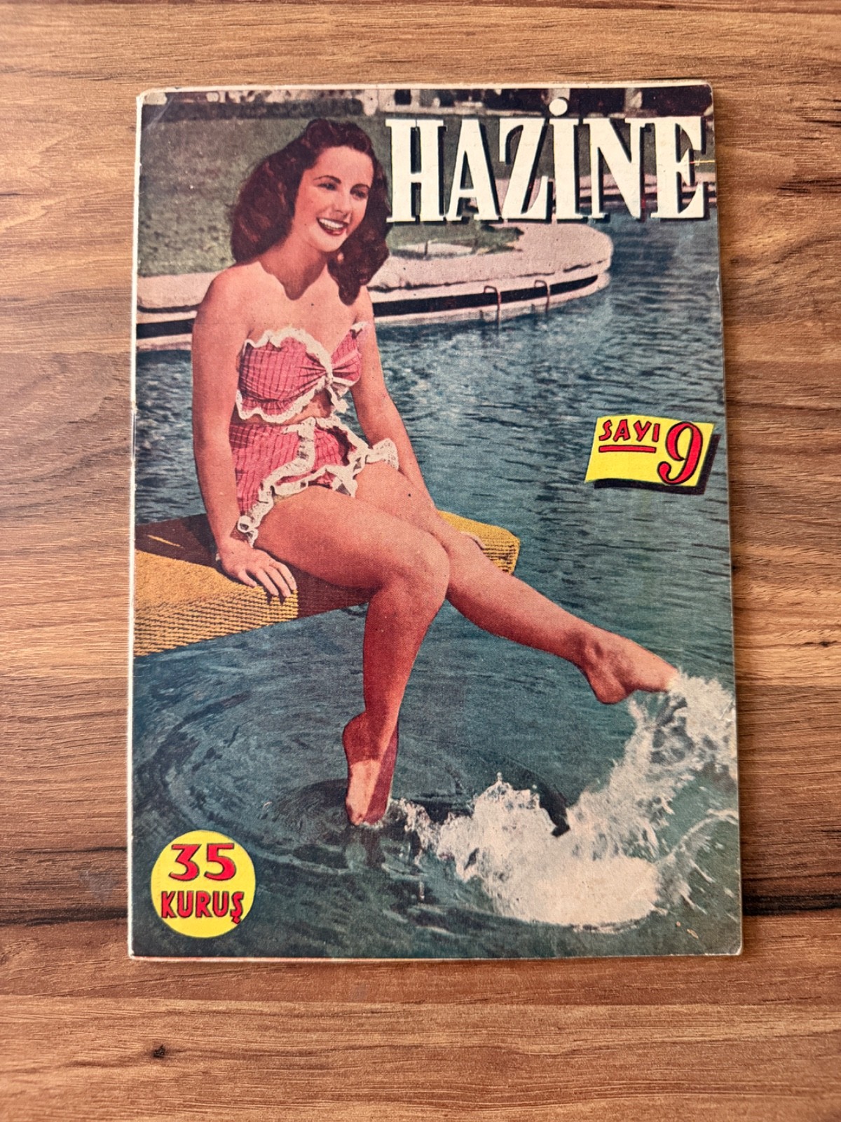 Elizabeth Taylor Hazine Turkish Vintage Magazine Rare Original Hollywood Cover