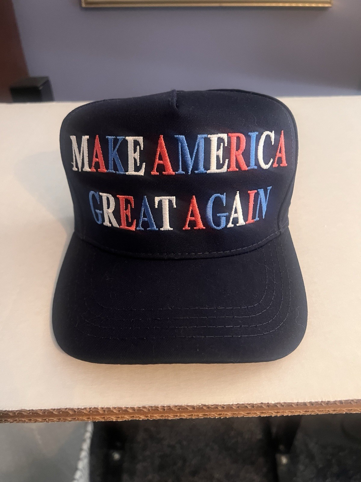 DONALD J TRUMP OFFICIAL AUTHENTIC 4TH OF JULY RED/WHITE/BLUE MAGA HAT CALI FAME
