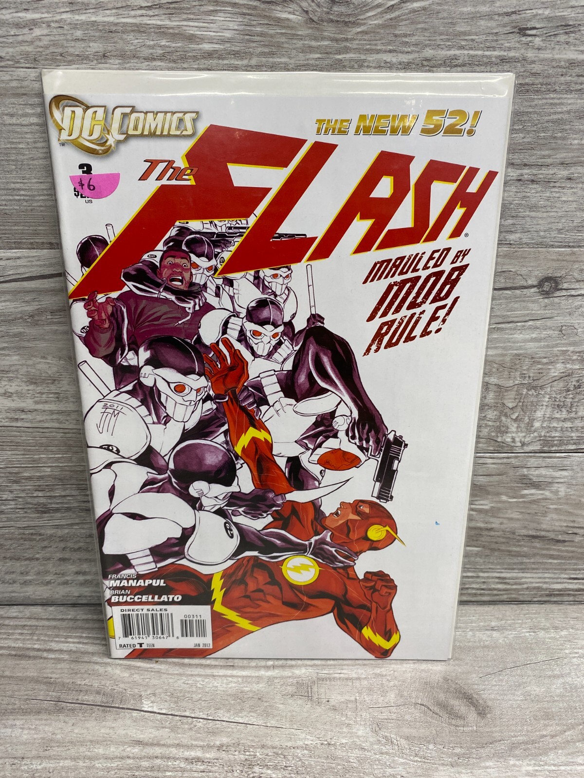 DC Comics  The New 52 THE FLASH Mauled by Mob Rule #3 Modern Age January 2012