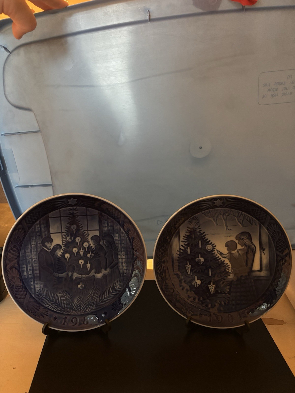 EUC • Set Of 2 • 1981 • 1983 • Royal Copenhagen Christmas Plates