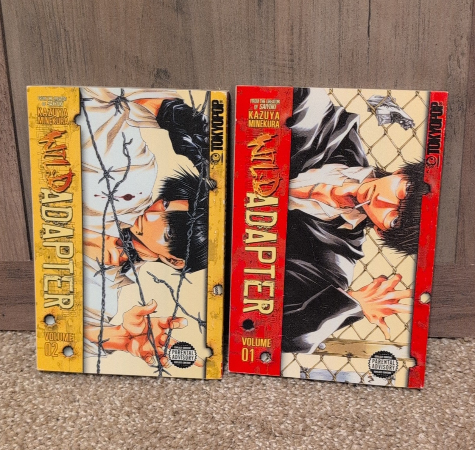 Tokyopop Wild Adapter Manga Vol 1-2 Set English Softcover Kazuya Minekura