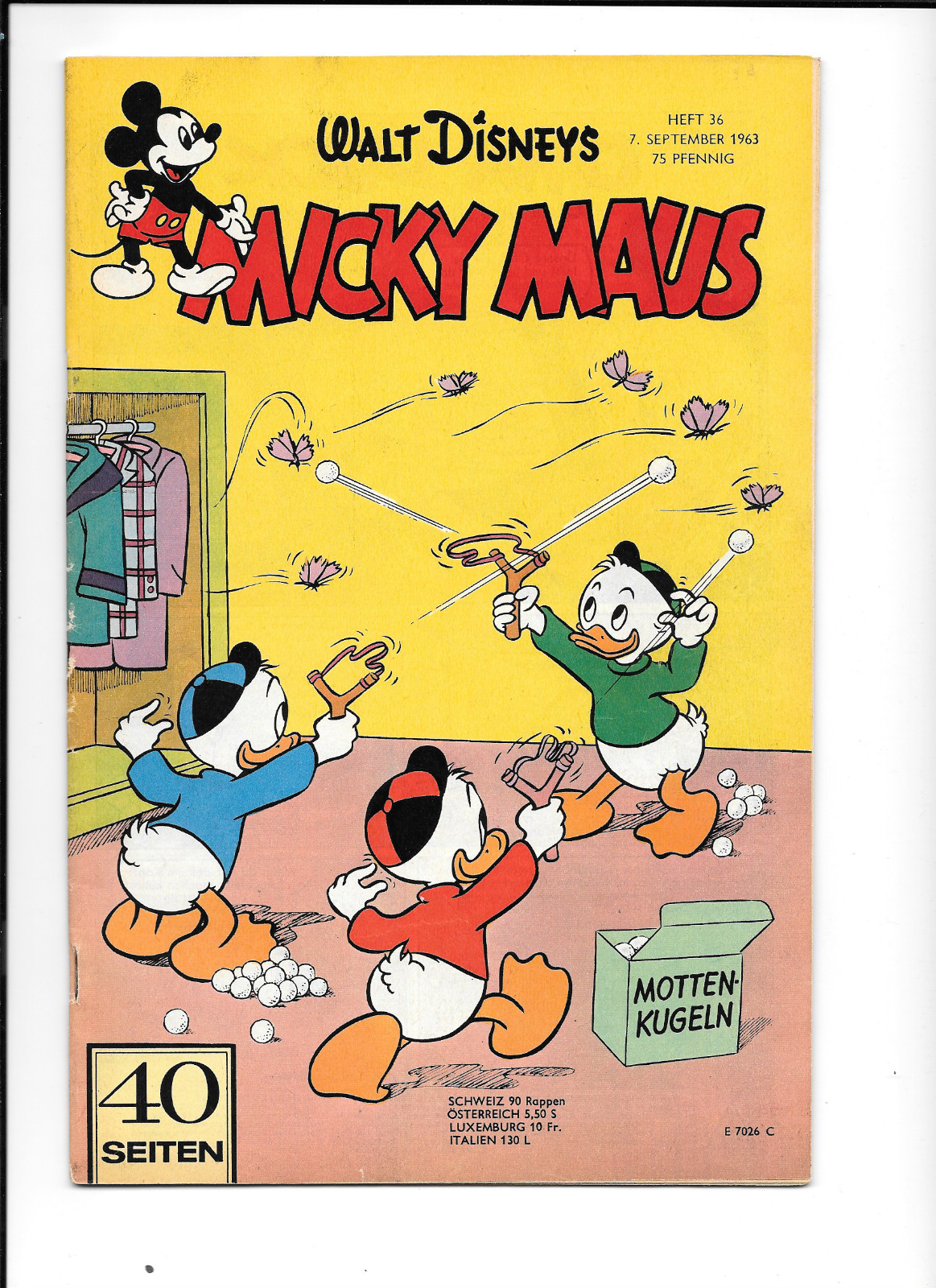 Mickey Mouse 1963 No36 Complete Ehapa Publisher Z 1-2