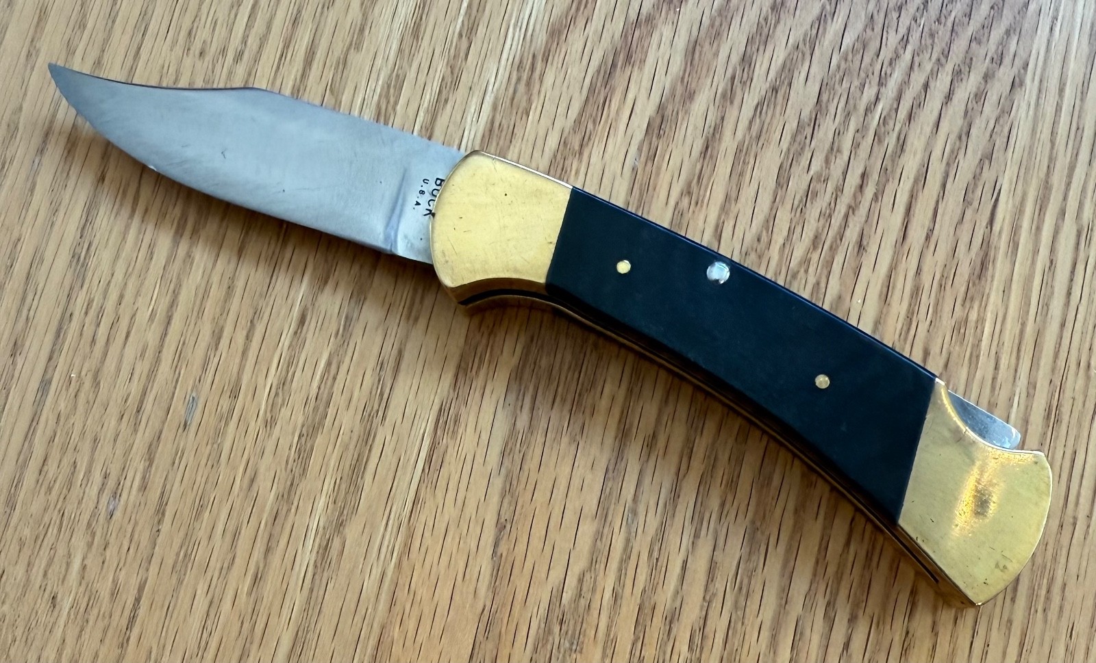 RARE EARLY NO NAIL NICK MICARTA BUCK 112 KNIFE USED  N27