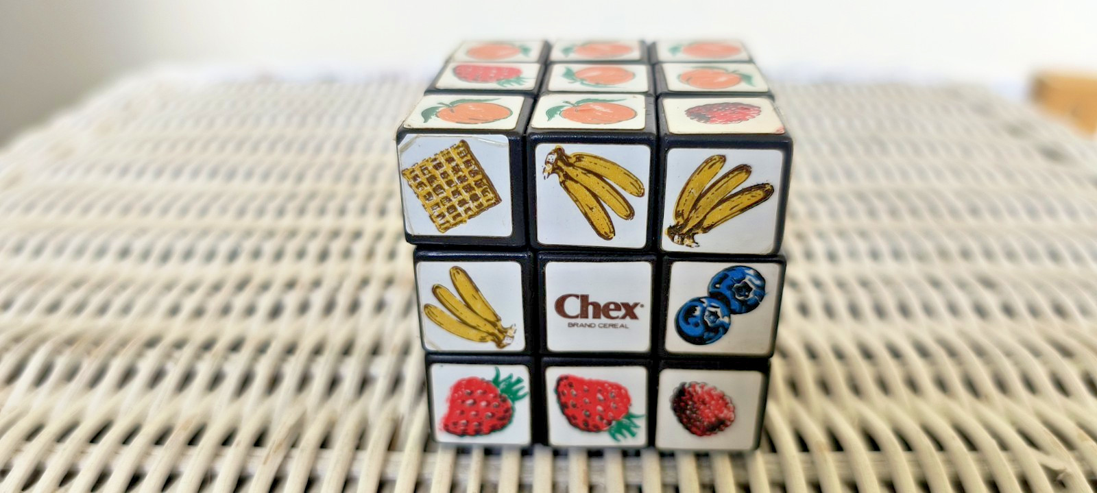 CHEX Cereal & Fruit Rubik's Cube Promo Toy -  Rare Vintage General Mills