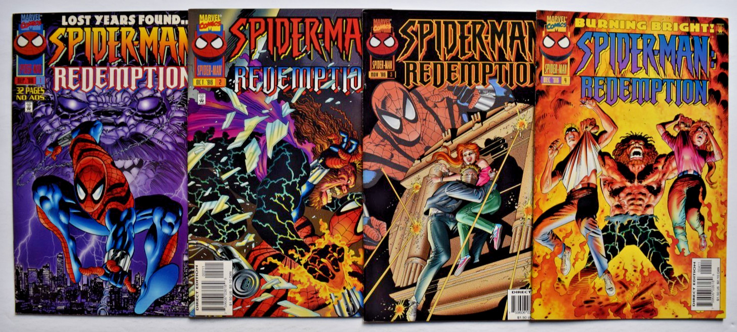 SPIDER-MAN REDEMPTION (1996) 4 ISSUE COMPLETE SET #1-4 MARVEL COMICS