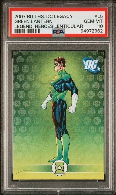 2007 RITTENHOUSE DC LEGACY GREEN LANTERN LEGENDARY HEROES LENTICULAR #L5 PSA 10