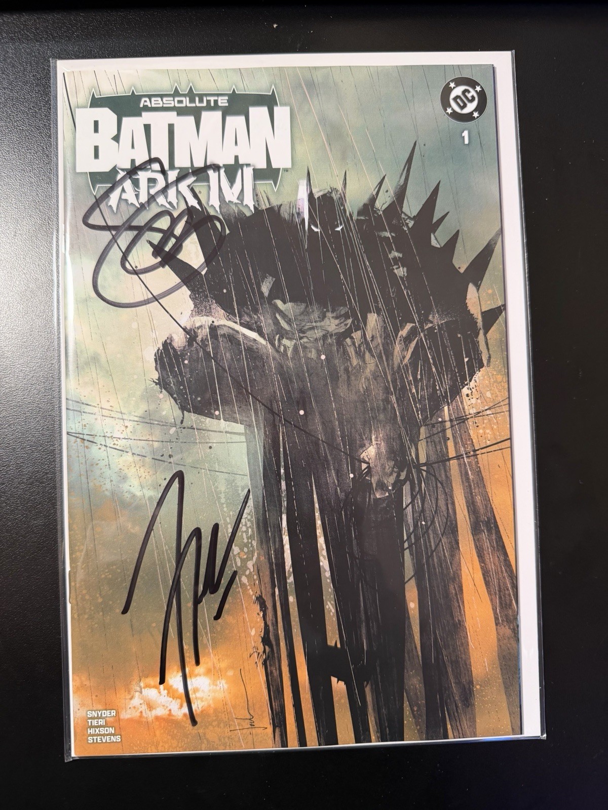 Absolute Batman Ark-M #1 Snyder Tieri Signed Jock SDCC Personal Collection COA