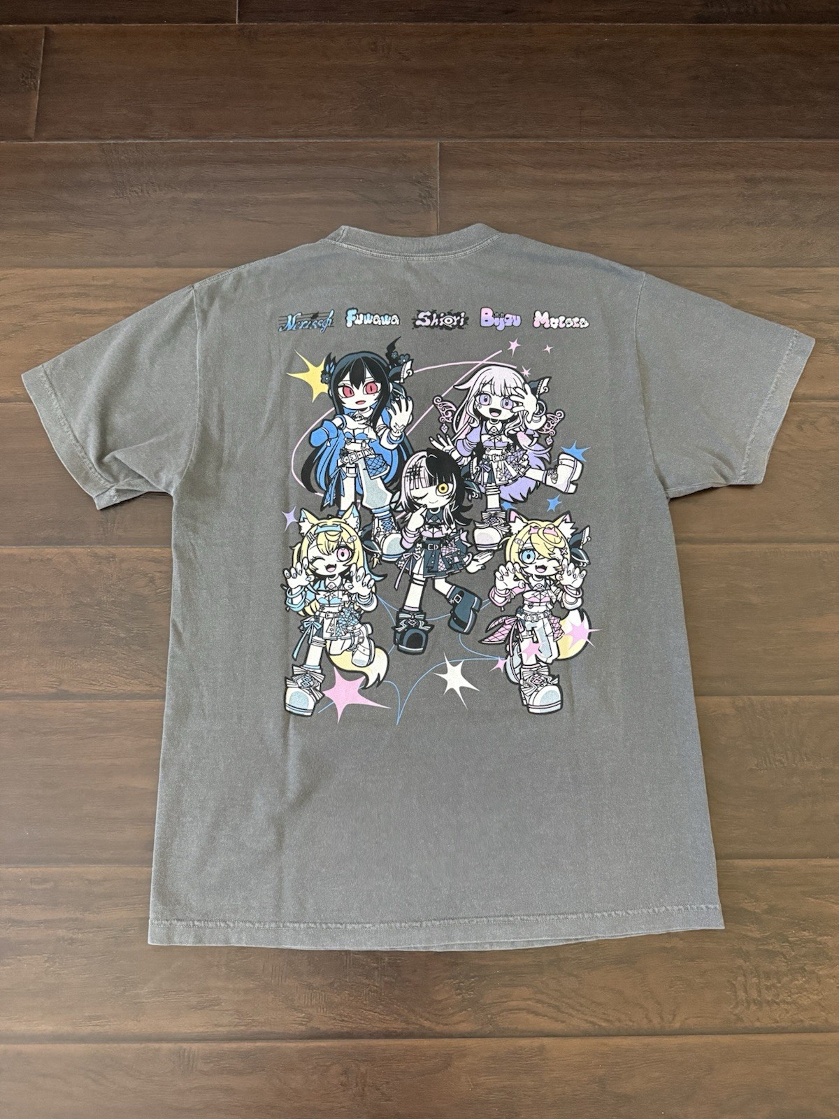 (SIZE XL) Hololive English Serendipity VIP T-Shirt Fuwamoco Shiori Nerissa Bijou