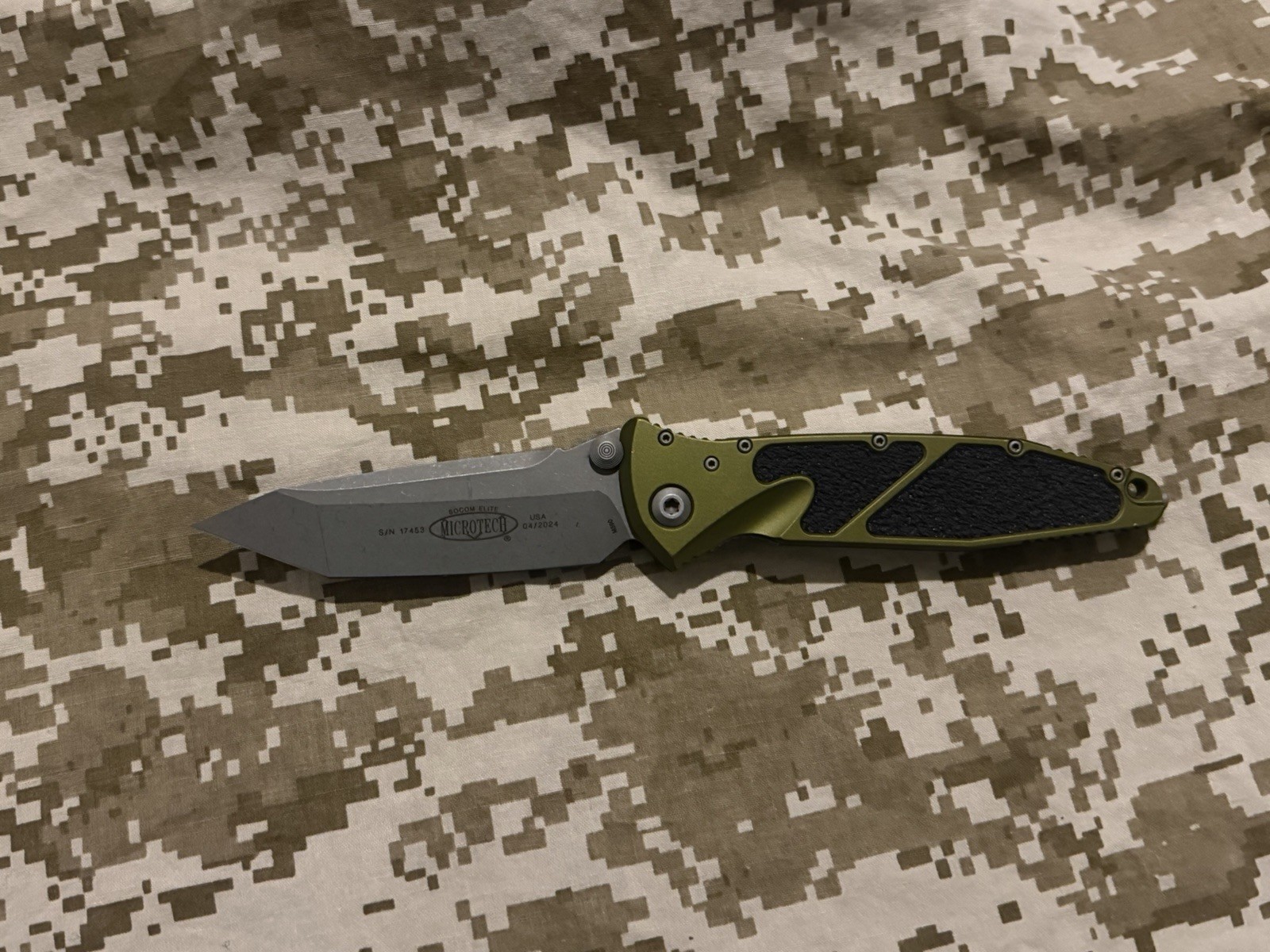 Socom Elite T/E OD GreenApocalyptic® Standard161-10 APOD (Plain Edge)
