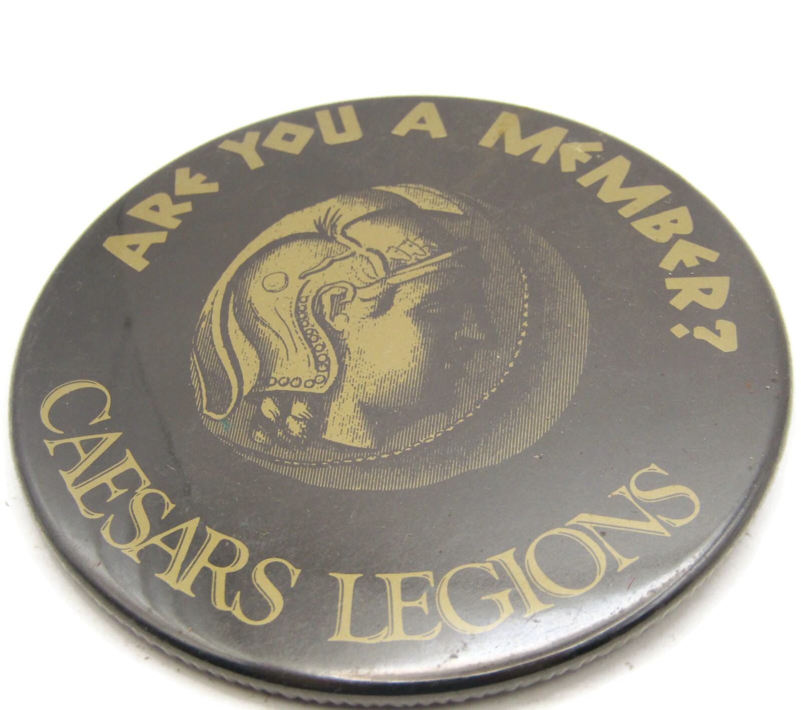 Vintage Caesars Palace Casino Pinback Button Caesars Legions \