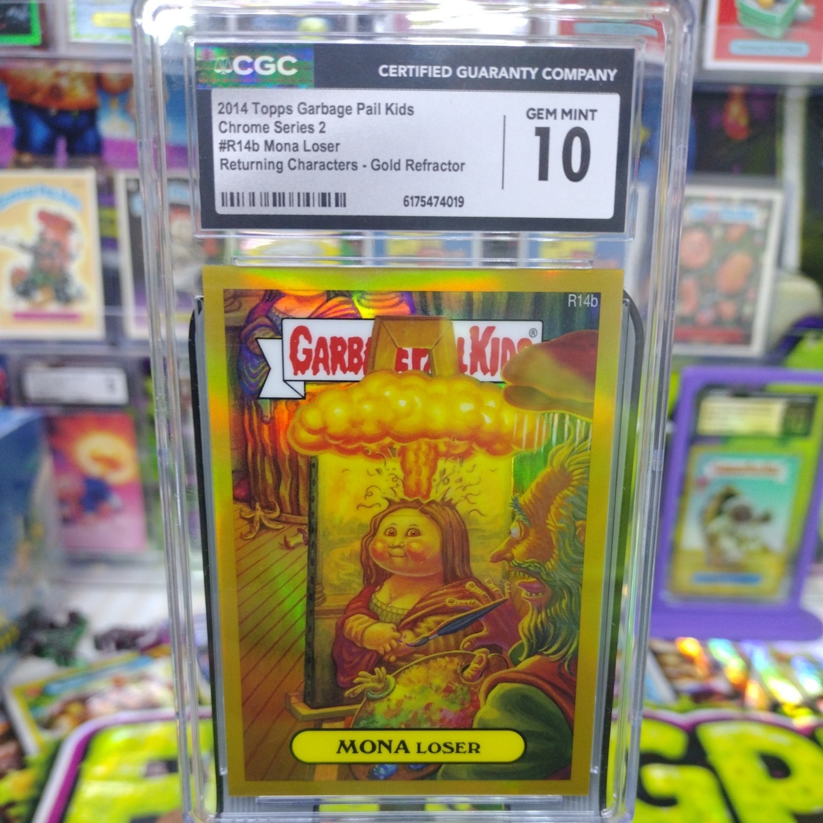 MONA LOSER 2014 Garbage Pail Kids GPK Chrome GOLD VARIATION Parallel 19/50