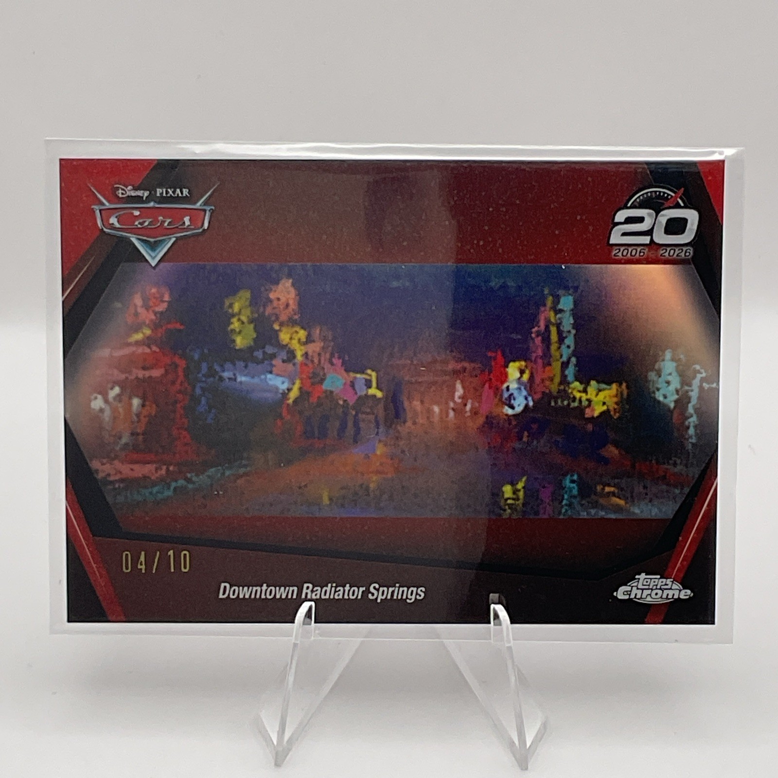 Topps 2026 Topps Chrome Disney Pixar Cars Downtown Radiator Springs CRS-10 04/10