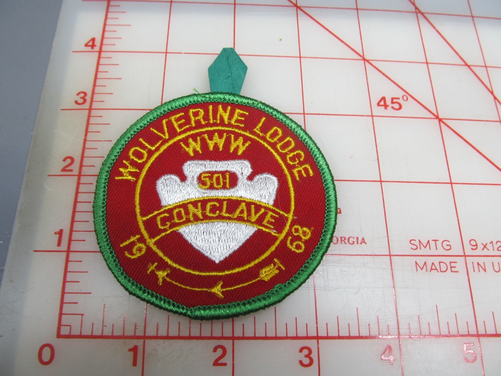 OA Lodge 501 WOLVERINE collectible eR1968-1 Conclave patch (pI)