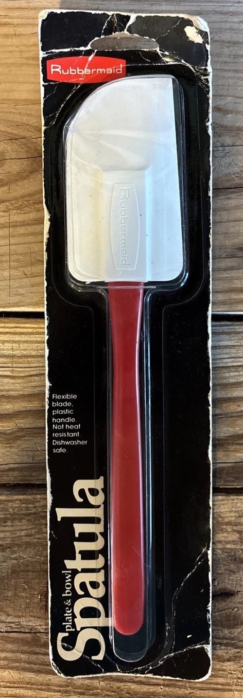 Vtg 1987 Rubbermaid Spatula in Package/Sealed Red Handle